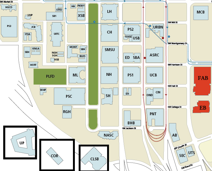 Map Showing PSU Campus