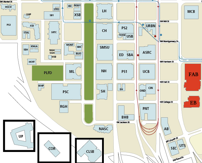 Portland State University Campus Map Computer Labs – Computer Action Team