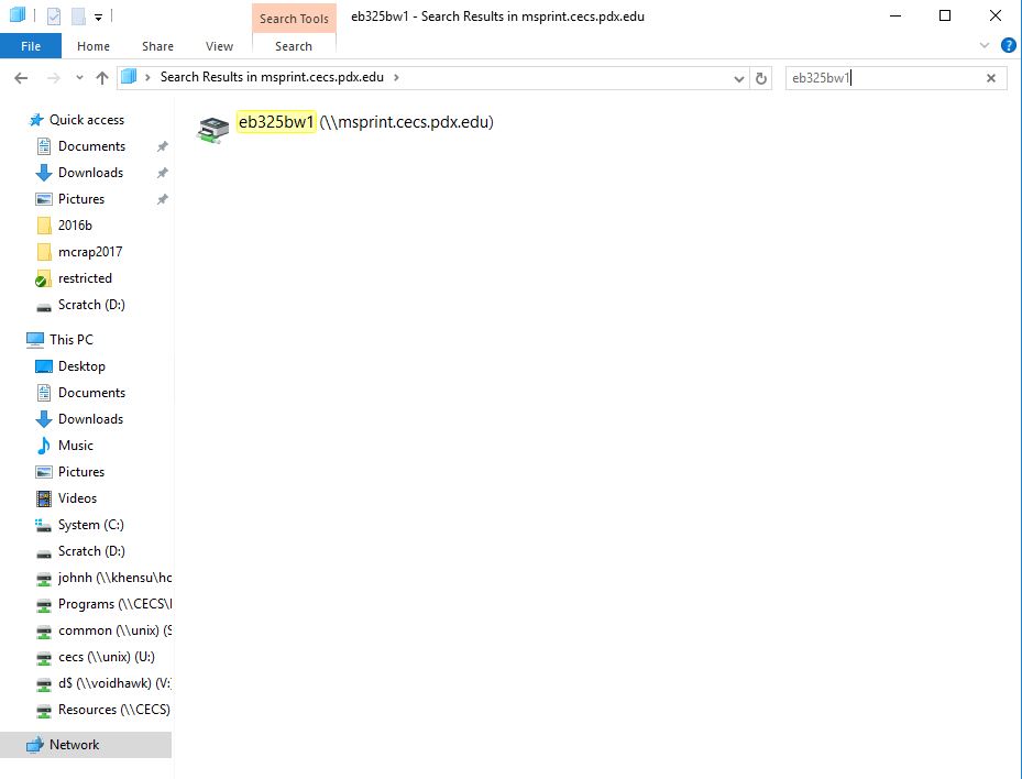 showing the search feature in windows explorer
