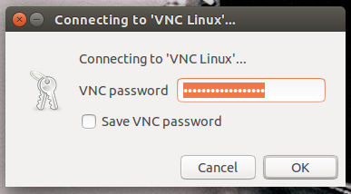 authentication box to present vnc password to remote vnc server