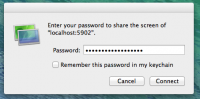 password box from VNC