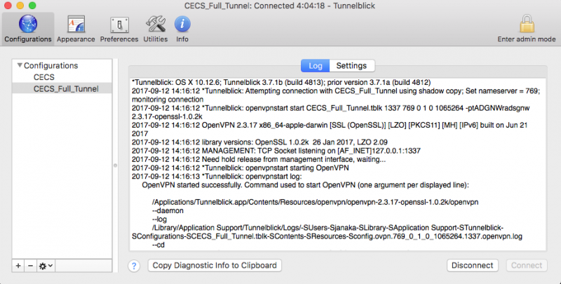 Openvpn config file