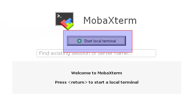 mobaxterm local terminal