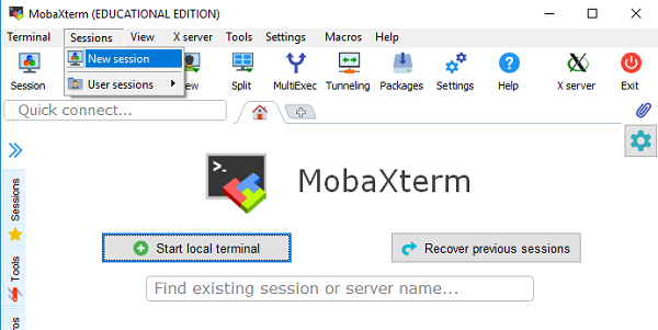 mobaxterm linux