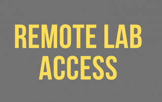 remote lab access title banner