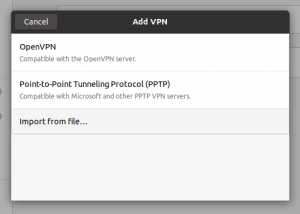 Ubuntu 20.04 Add VPN