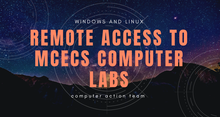 remote access to mcecs computer labs header graphic