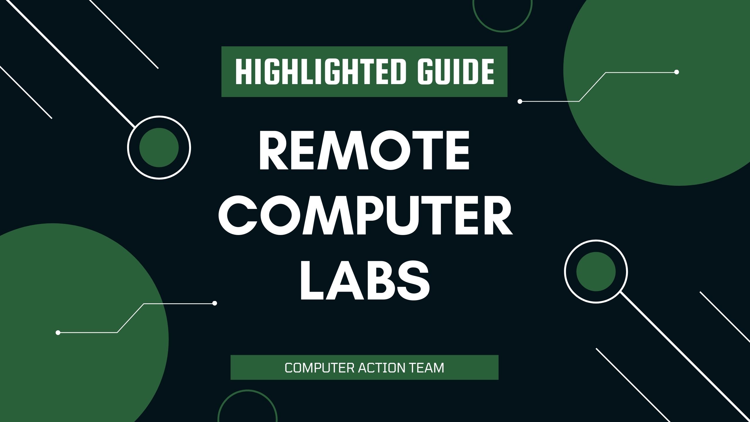 Remote Computer Labs – Computer Action Team