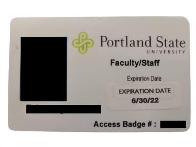 Picture of a PSU ID card needed for MCECS access