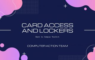 Card access and lockers title card