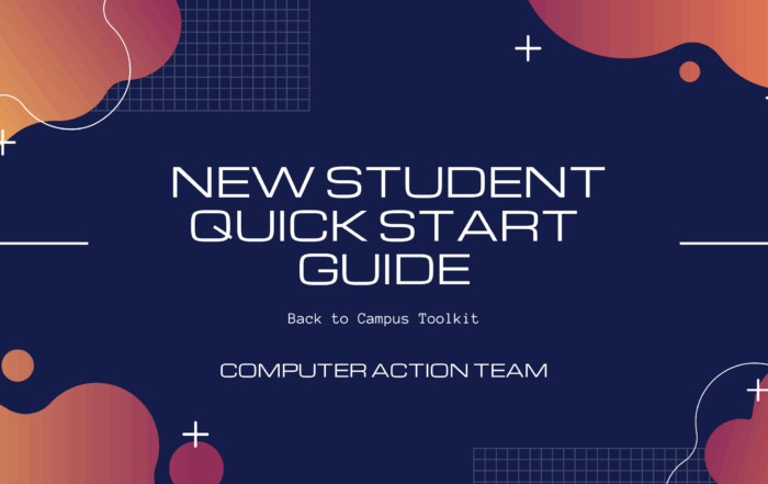 title graphic for new student quick start guide